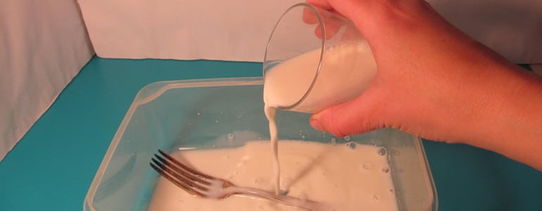 Silber reinigen mit saurer Milch